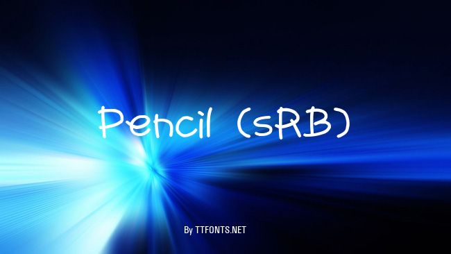 Pencil (sRB) example
